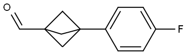 3-(4-Fluorophenyl)bicyclo[1.1.1]pentane-1-carboxaldehyde Structure