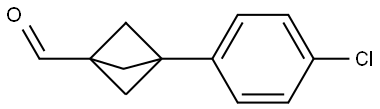 3-(4-Chlorophenyl)bicyclo[1.1.1]pentane-1-carboxaldehyde Structure