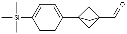 3-[4-(Trimethylsilyl)phenyl]bicyclo[1.1.1]pentane-1-carboxaldehyde Structure