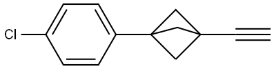 1-(4-Chlorophenyl)-3-ethynylbicyclo[1.1.1]pentane Structure