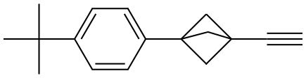 1-[4-(1,1-Dimethylethyl)phenyl]-3-ethynylbicyclo[1.1.1]pentane Structure