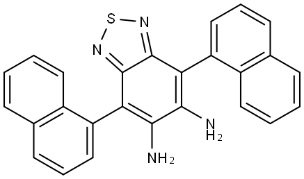 2,1,3-Benzothiadiazole-5,6-diamine, 4,7-di-1-naphthalenyl- Structure