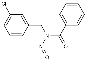 N-(3-chlorobenzyl)-N-nitrosobenzamide Structure