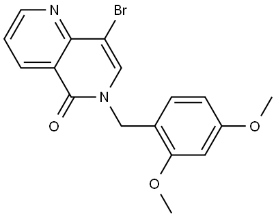 8-bromo-6-(2,4-dimethoxybenzyl)-1,6-naphthyridin-5(6H)-one Structure