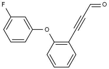 3-[2-(3-Fluorophenoxy)phenyl]-2-propynal Structure