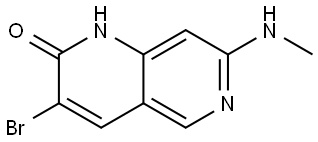 3-bromo-7-(methylamino)-1,6-naphthyridin-2(1H)-one Structure