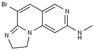 4-bromo-N-methyl-1,2-dihydroimidazo[1,2-a][1,6]naphthyridin-8-amine Structure