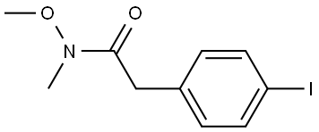 Benzeneacetamide, 4-iodo-N-methoxy-N-methyl- Structure