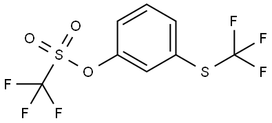 3-[(Trifluoromethyl)thio]phenyl 1,1,1-trifluoromethanesulfonate Structure