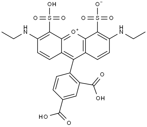 5-sulfo Rh(Et)2.TEA Structure