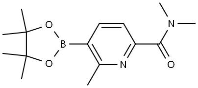 N,N,6-Trimethyl-5-(4,4,5,5-tetramethyl-1,3,2-dioxaborolan-2-yl)-2-pyridinecar... Structure