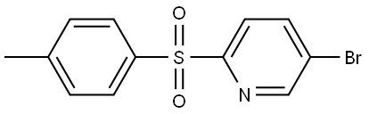 5-Bromo-2-[(4-methylphenyl)sulfonyl]pyridine Structure