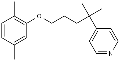 4-[4-(2,5-Dimethylphenoxy)-1,1-dimethylbutyl]pyridine Structure