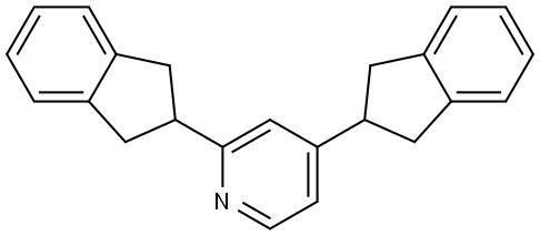 2,4-Bis(2,3-dihydro-1H-inden-2-yl)pyridine Structure