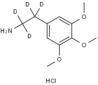 Mescaline-d4 (hydrochloride) Structure