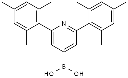 (2,6-dimesitylpyridin-4-yl)boronic acid Structure