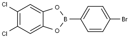 2-(4-Bromophenyl)-5,6-dichloro-1,3,2-benzodioxaborole Structure