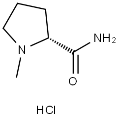 (R)-1-methylpyrrolidine-2-carboxamide hydrochloride Structure