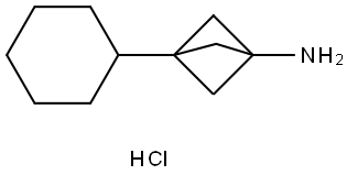 3-Cyclohexylbicyclo[1.1.1]pentan-1-amine Hydrochloride Structure