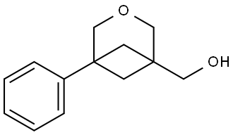 (5-Phenyl-3-oxabicyclo[3.1.1]heptan-1-yl)methanol Structure