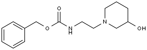 benzyl N-[2-(3-hydroxypiperidin-1-yl)ethyl]carbamate Structure