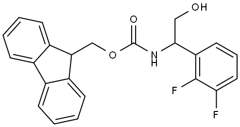 (9H-fluoren-9-yl)methyl (1-(2,3-difluorophenyl)-2-hydroxyethyl)carbamate Structure