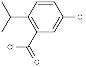 5-chloro-2-isopropylbenzoyl chloride Structure