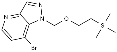 7-Bromo-1-((2-(trimethylsilyl)ethoxy)methyl)-1H-pyrazolo[4,3-b]pyridine Structure