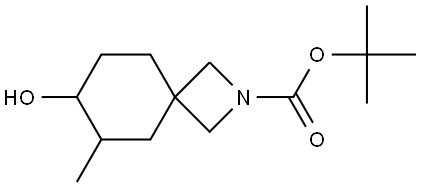 tert-butyl 7-hydroxy-6-methyl-2-azaspiro[3.5]nonane-2-carboxylate Structure