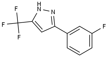 5-(3-Fluorophenyl)-3-(trifluoromethyl)-1H-pyrazole 구조식 이미지