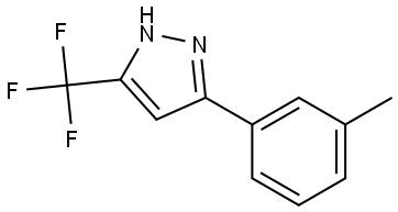 5-(3-Methylphenyl)-3-(trifluoromethyl)-1H-pyrazole Structure