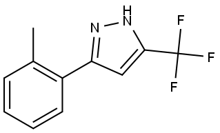 5-(2-Methylphenyl)-3-(trifluoromethyl)-1H-pyrazole Structure