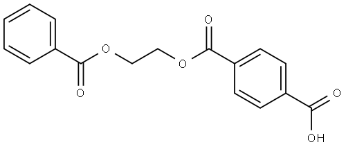 1,4-Benzenedicarboxylic acid, 1-[2-(benzoyloxy)ethyl] ester Structure