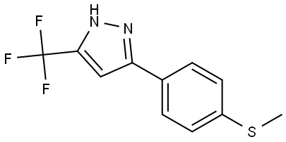 5-[4-(Methylthio)phenyl]-3-(trifluoromethyl)-1H-pyrazole Structure