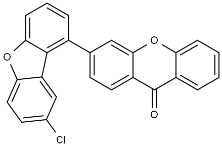 9H-Xanthen-9-one, 3-(8-chloro-1-dibenzofuranyl)- Structure