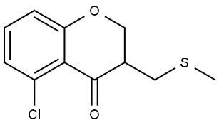 5-Chloro-2,3-dihydro-3-[(methylthio)methyl]-4H-1-benzopyran-4-one Structure