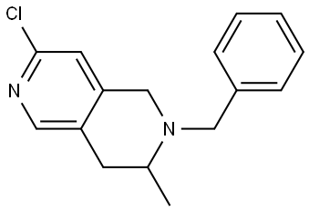 2-Benzyl-7-chloro-3-methyl-1,2,3,4-tetrahydro-2,6-naphthyridine 구조식 이미지