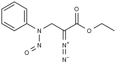 ethyl 2-diazo-3-(nitroso(phenyl)amino)propanoate Structure