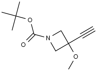 tert-butyl 3-ethynyl-3-methoxyazetidine-1-carboxylate Structure