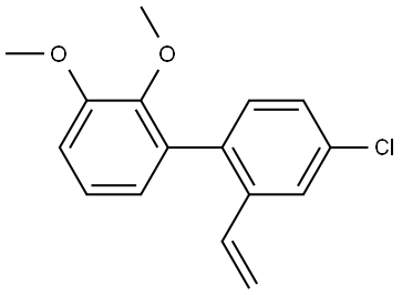 4'-Chloro-2,3-dimethoxy-2'-vinyl-1,1'-biphenyl Structure