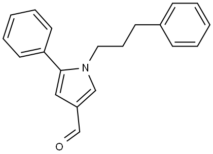 5-phenyl-1-(3-phenylpropyl)-1H-pyrrole-3-carbaldehyde Structure