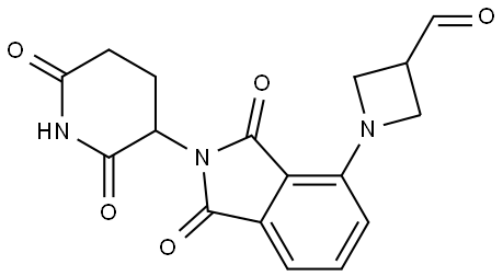 1-(2-(2,6-dioxopiperidin-3-yl)-1,3-dioxoisoindolin-4-yl)azetidine-3-aldehyde Structure