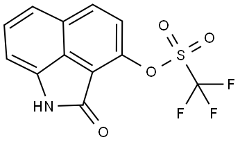 1,2-Dihydro-2-oxobenz[cd]indol-3-yl 1,1,1-trifluoromethanesulfonate 구조식 이미지