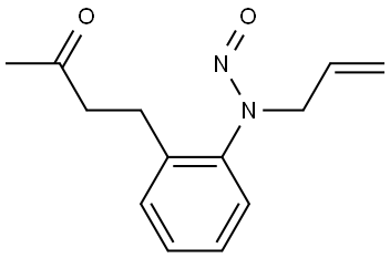 N-allyl-N-(2-(3-oxobutyl)phenyl)nitrous amide Structure