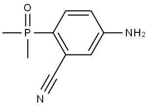 Benzonitrile, 5-amino-2-(dimethylphosphinyl)- Structure