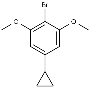 2-Bromo-5-cyclopropyl-1,3-dimethoxybenzene Structure