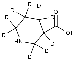 piperidine-3-carboxylic-2,2,3,4,4,5,5,6,6-d9 acid Structure