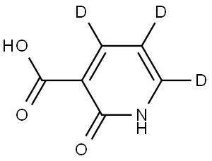 2-hydroxynicotinic-4,5,6-d3 acid Structure