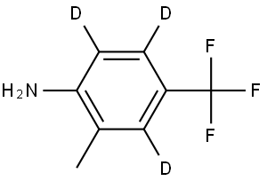 2-methyl-4-(trifluoromethyl)benzen-3,5,6-d3-amine Structure