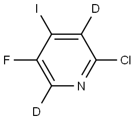 2-chloro-5-fluoro-4-iodopyridine-3,6-d2 Structure